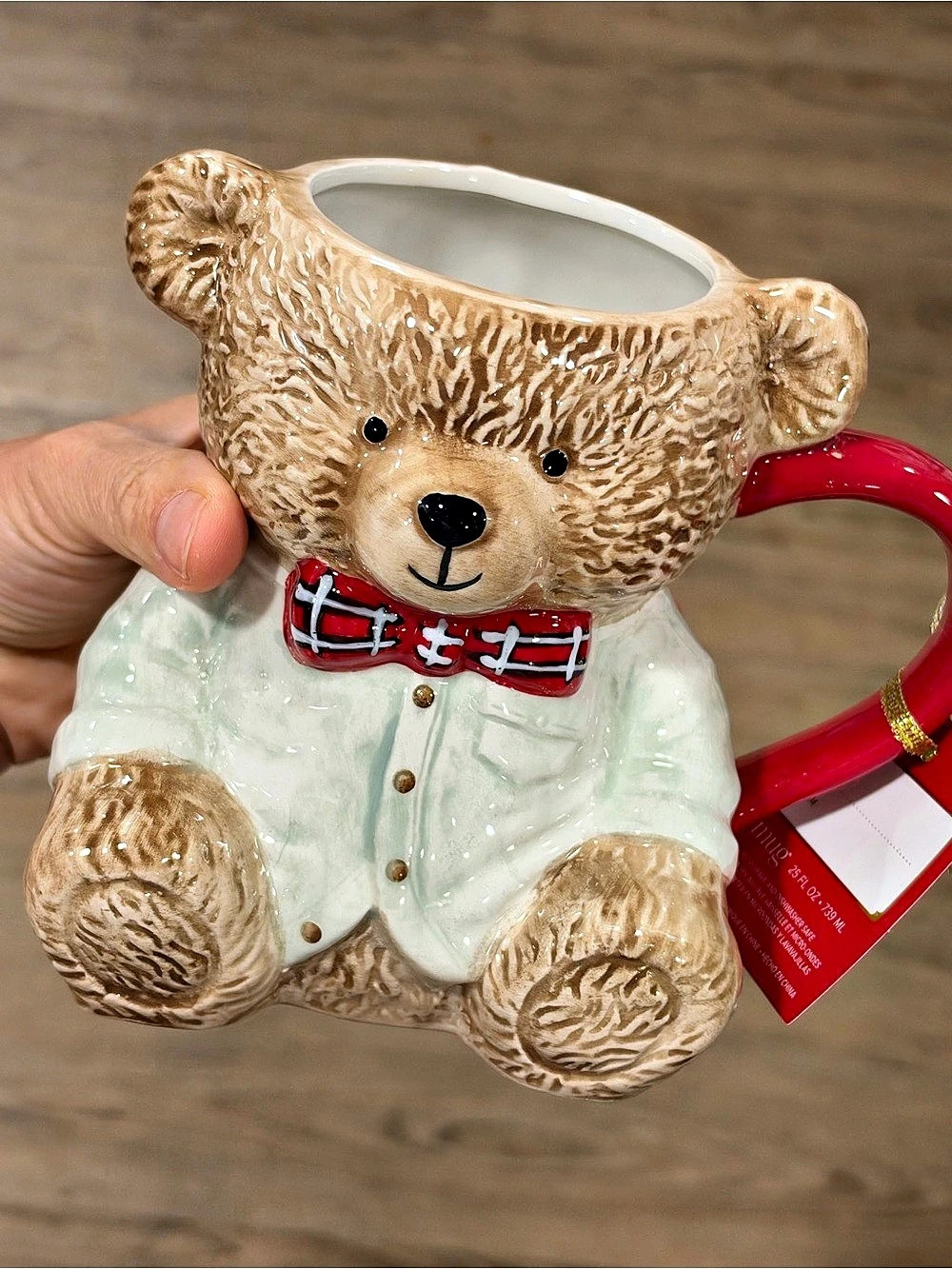Bear Mug White & Brown
